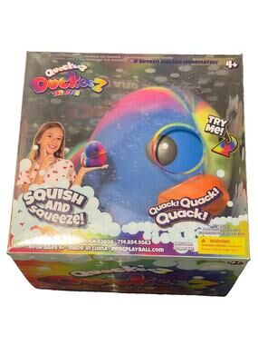 🔥Quackeez Jumbo Squeezy Ducks – Tie Dye Squishy Stress Relief Toy Viral BWT🔥